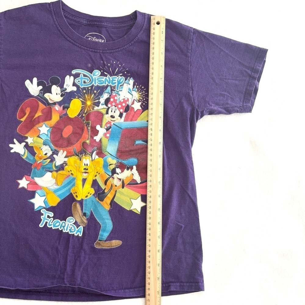 2015 Kids Disney World Florida Fab 5 Purple T-Shirt Size YS (6/8) - Picture 6 of 6